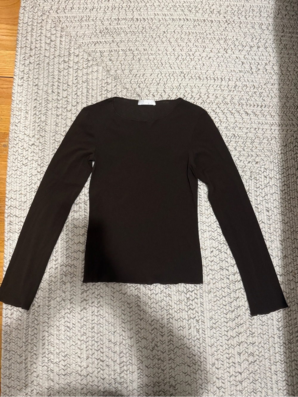 Moda Dark Brown Scoop Neck Top
